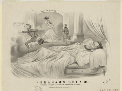 Abraham's Dream! "Coming Events Cast Their Shadows Before" (1864)